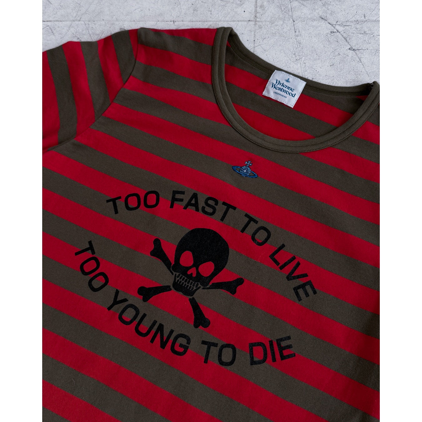 Striped Skull Tee