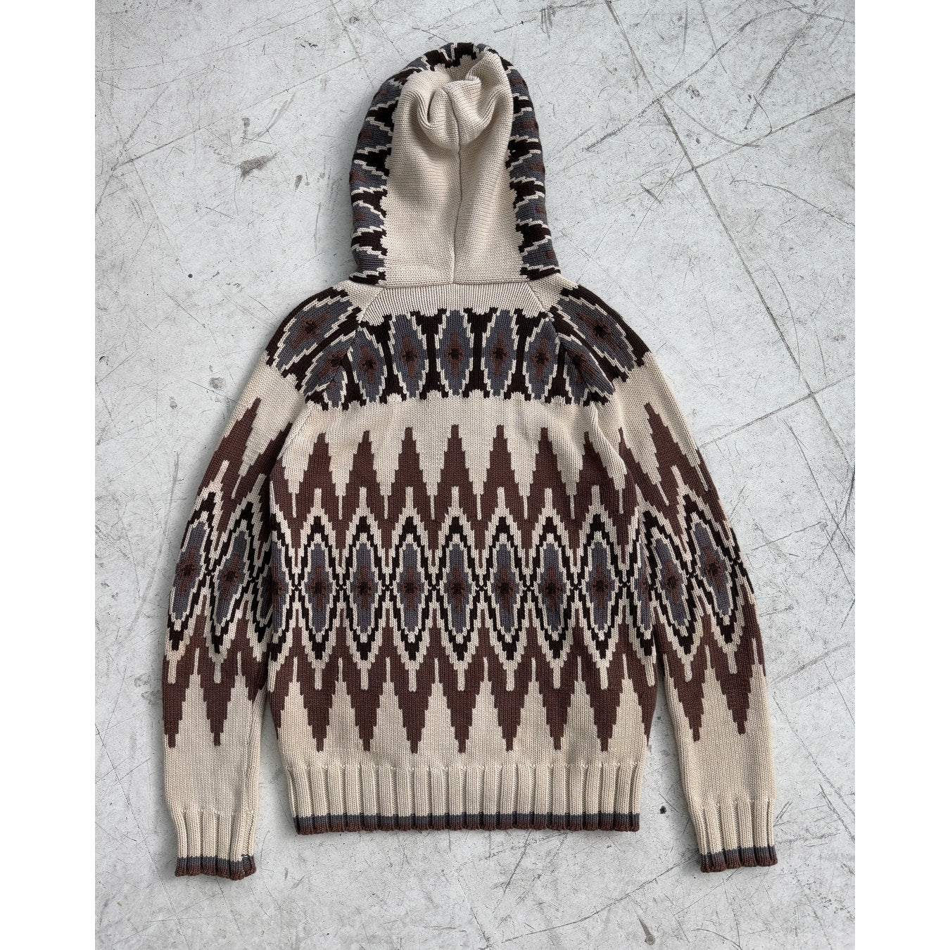 Knit Zip-up Hoodie