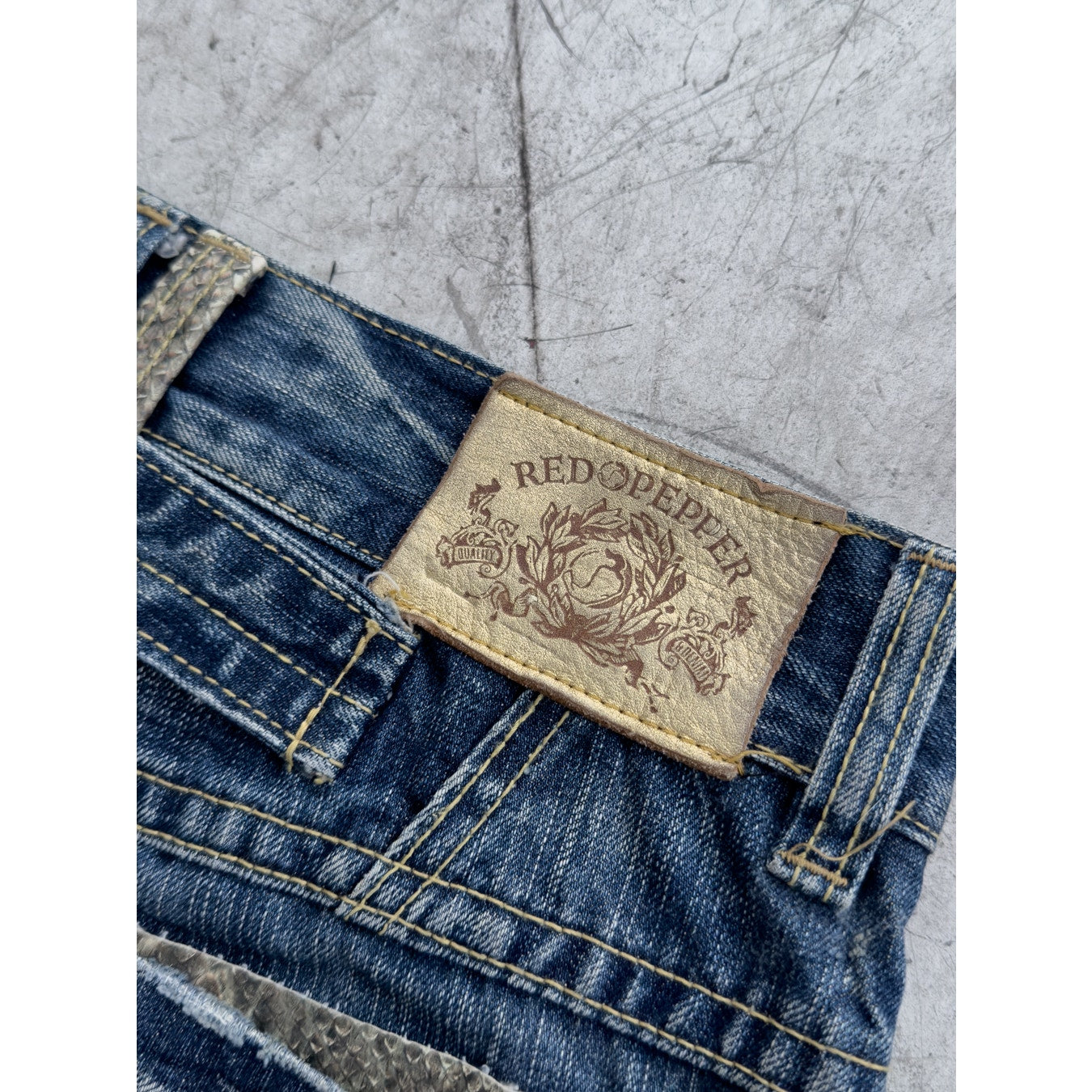 Snakeskin Denim