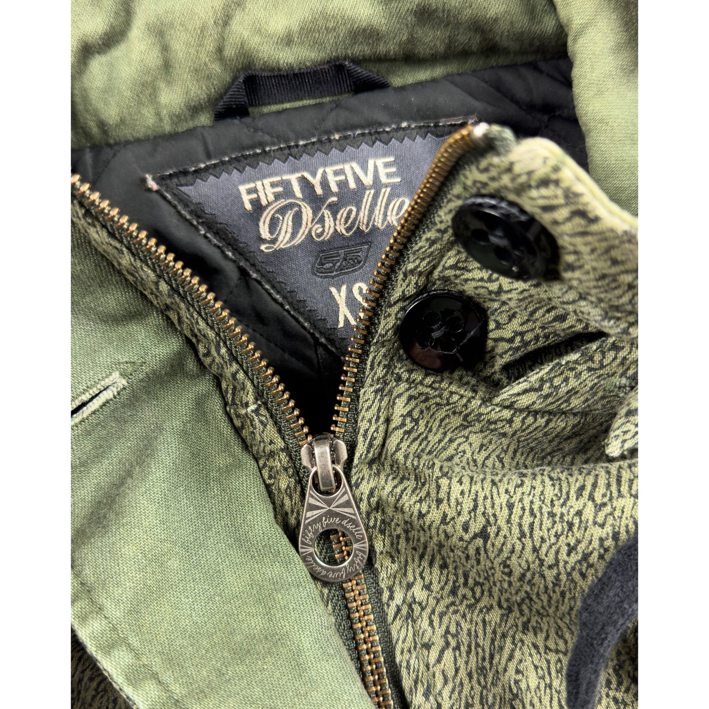 Zip-up Military Coat