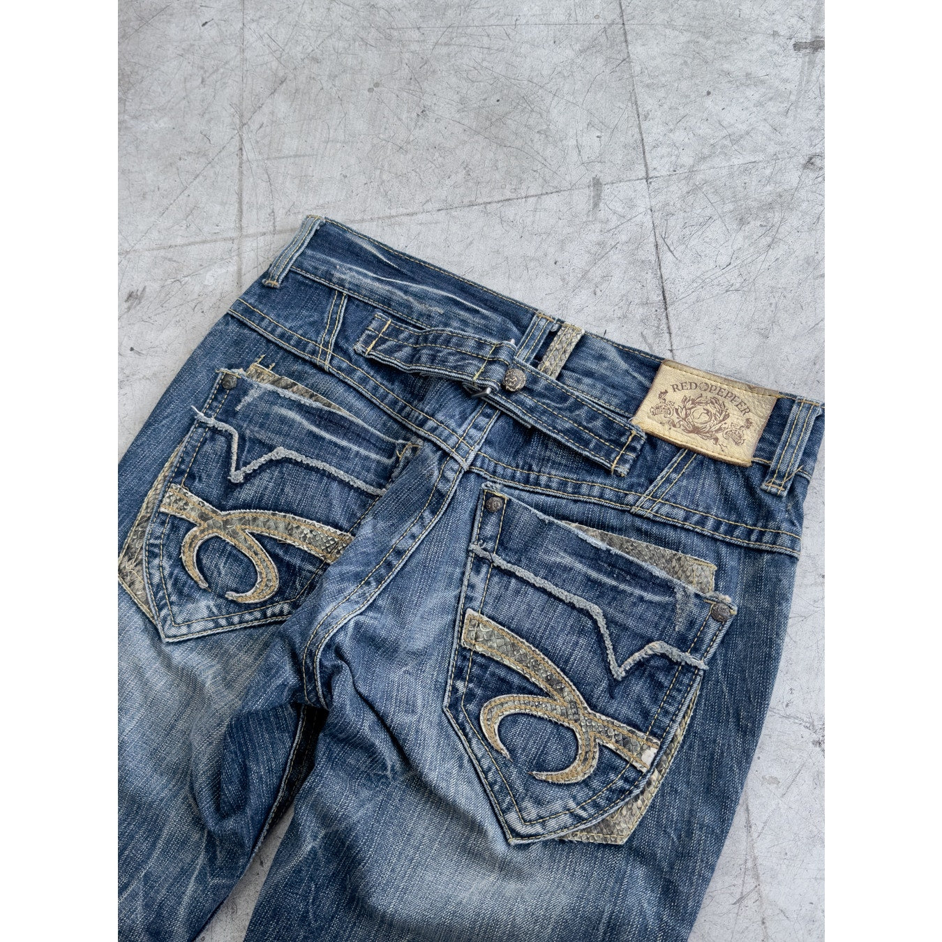 Snakeskin Denim