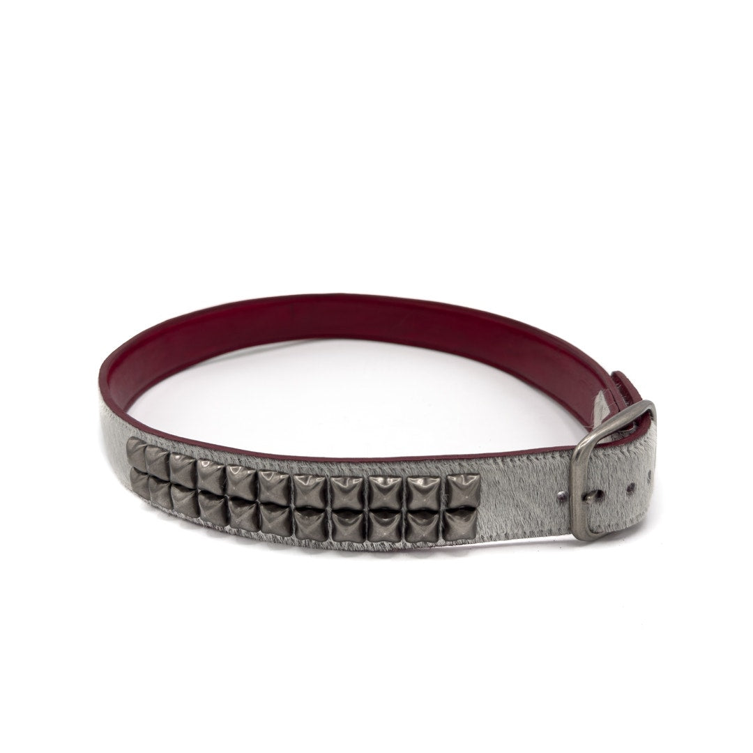 Fur Studded Belt
