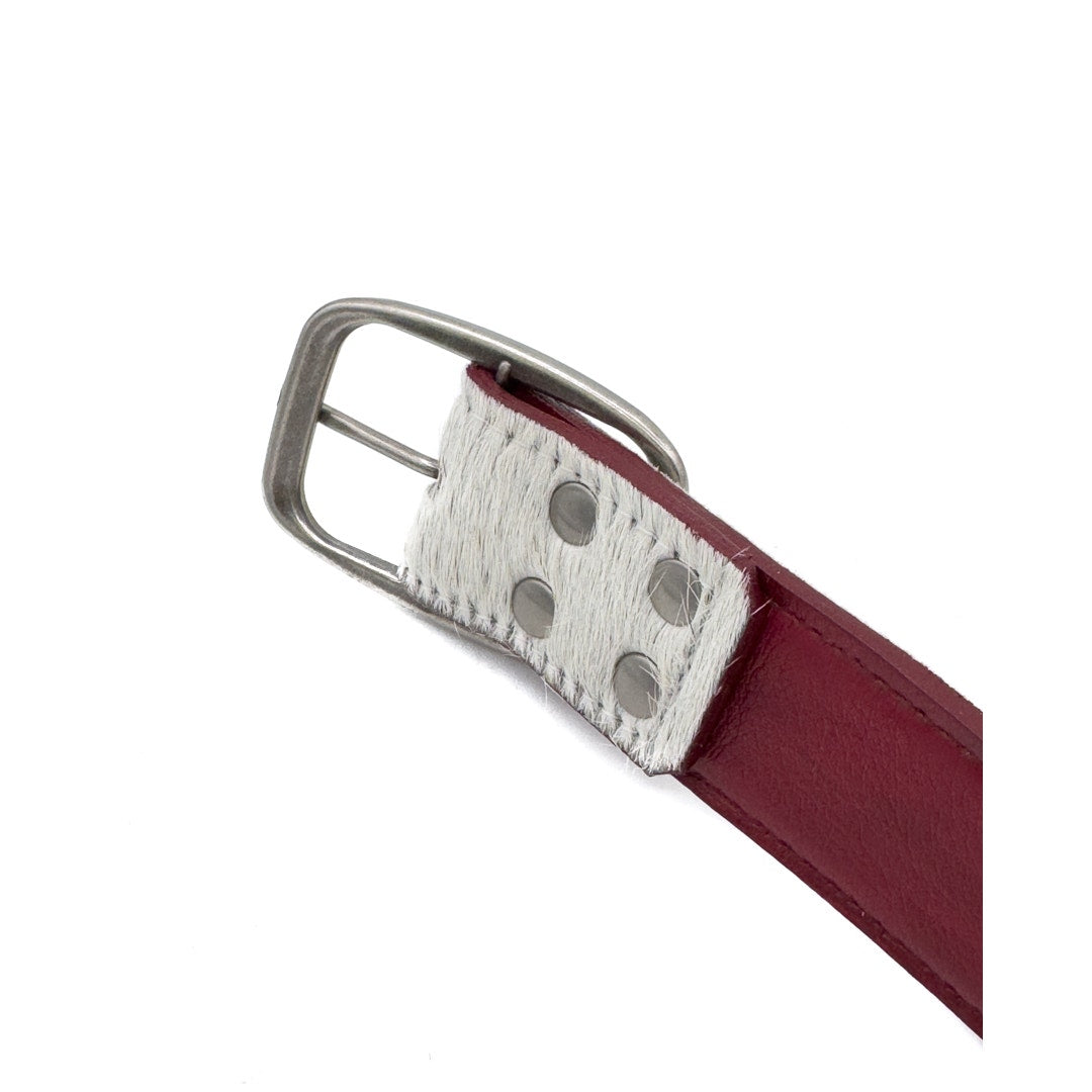 Fur Studded Belt