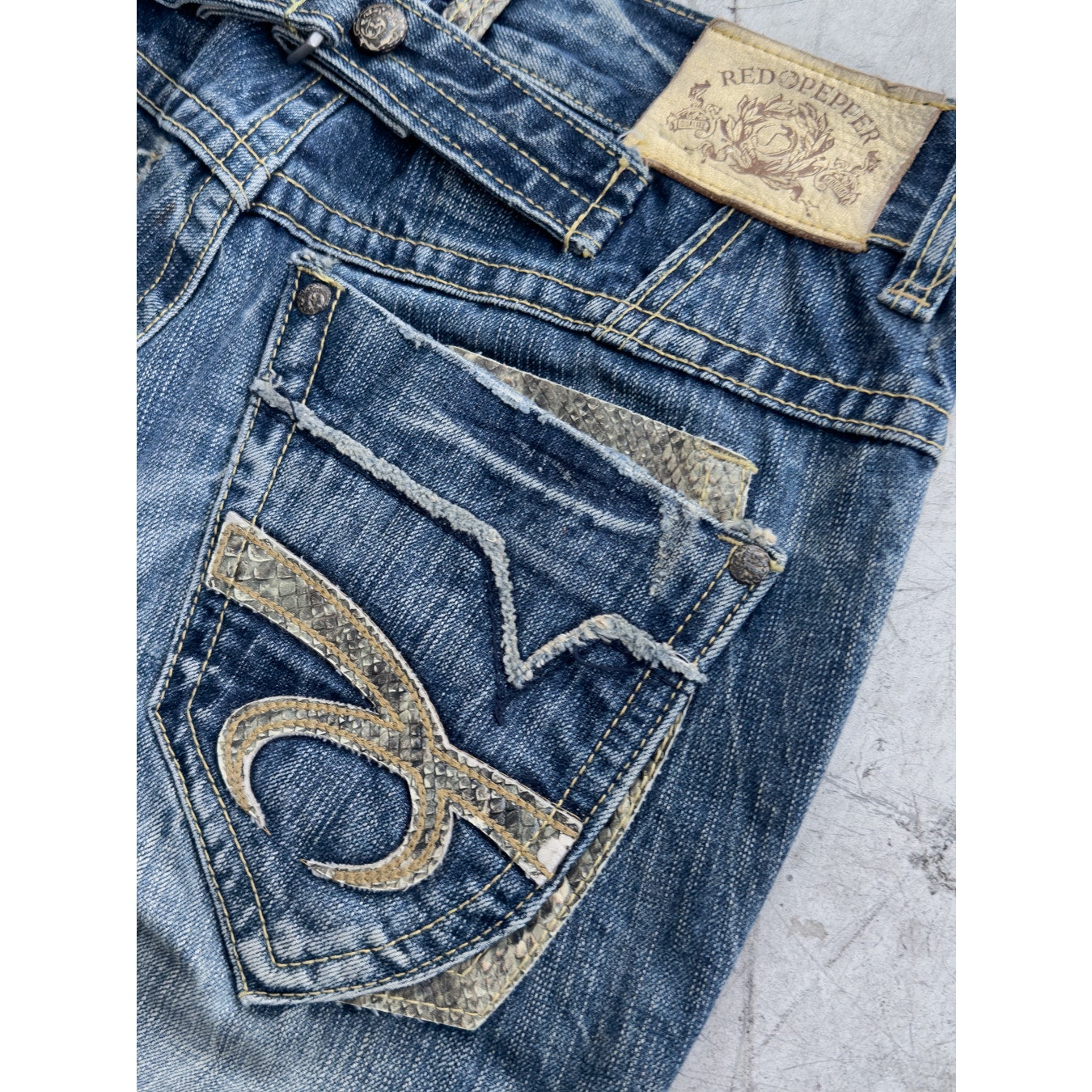 Snakeskin Denim