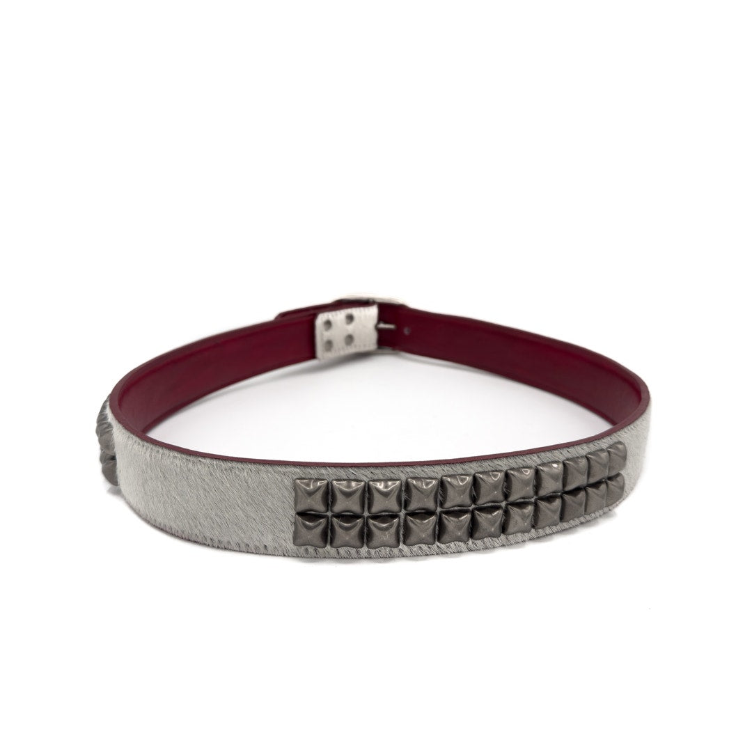 Fur Studded Belt