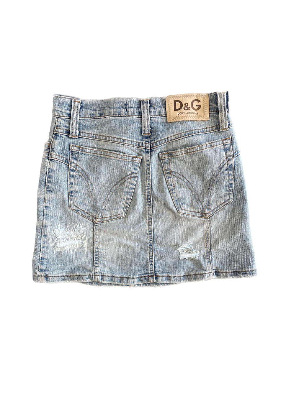 Denim Belt Skirt