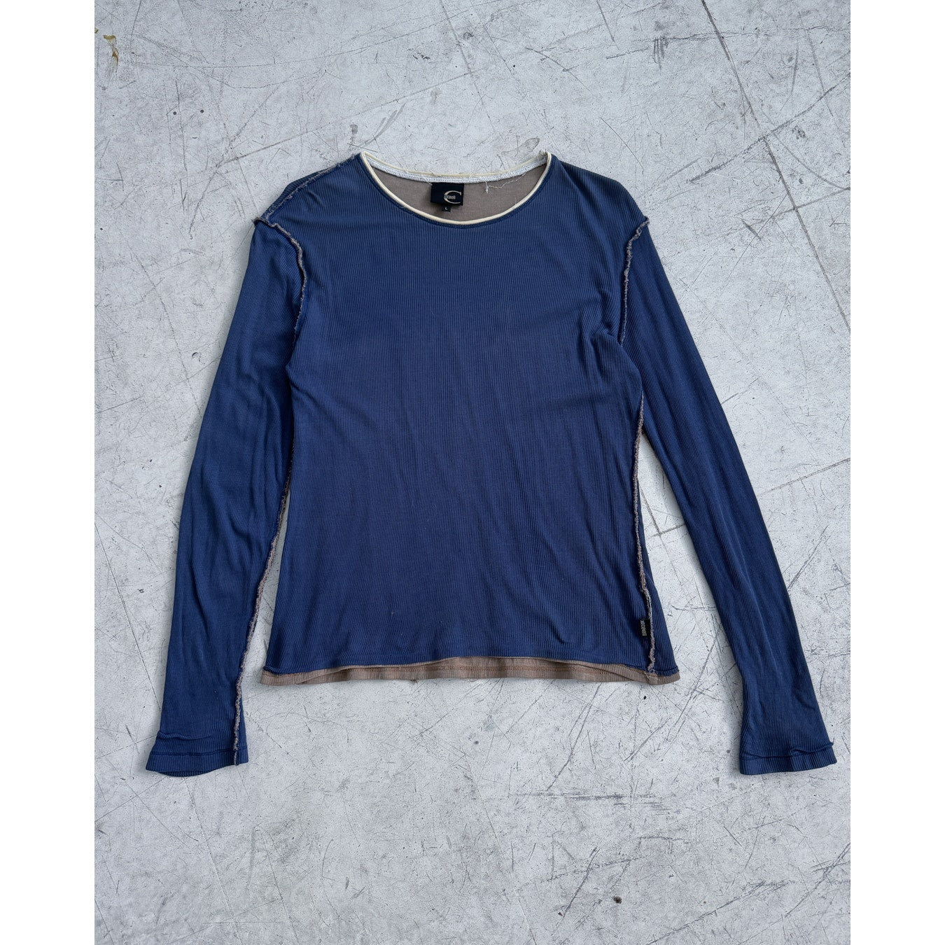 Double Layer Ribbed Long Sleeve