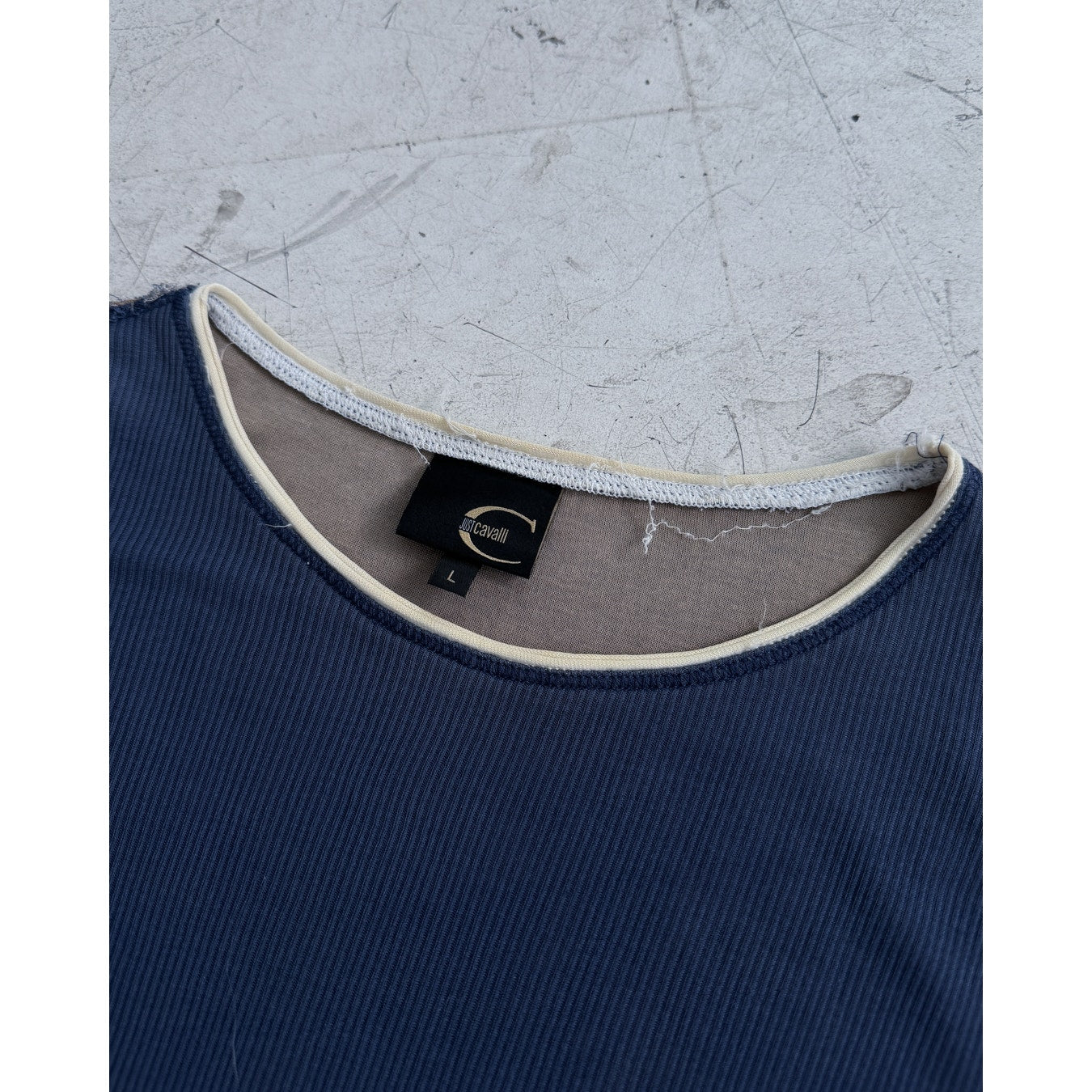 Double Layer Ribbed Long Sleeve