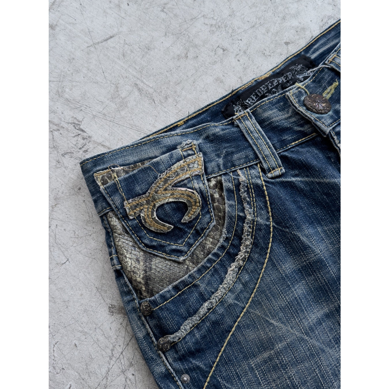 Snakeskin Denim