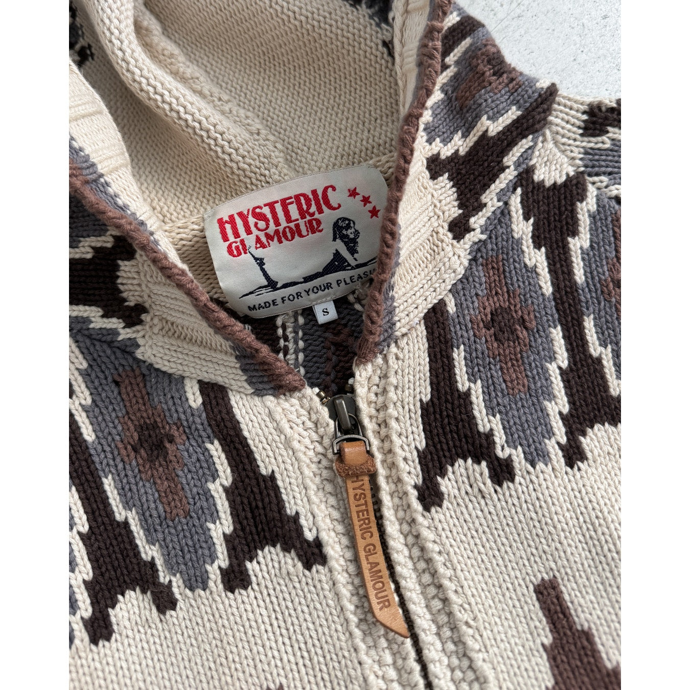 Knit Zip-up Hoodie