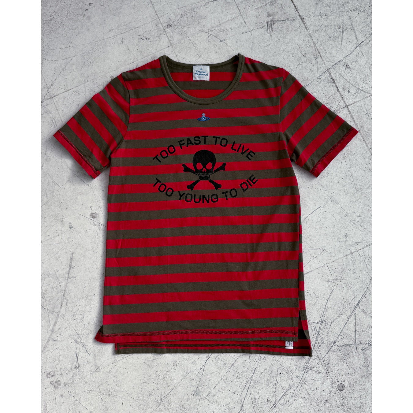 Striped Skull Tee