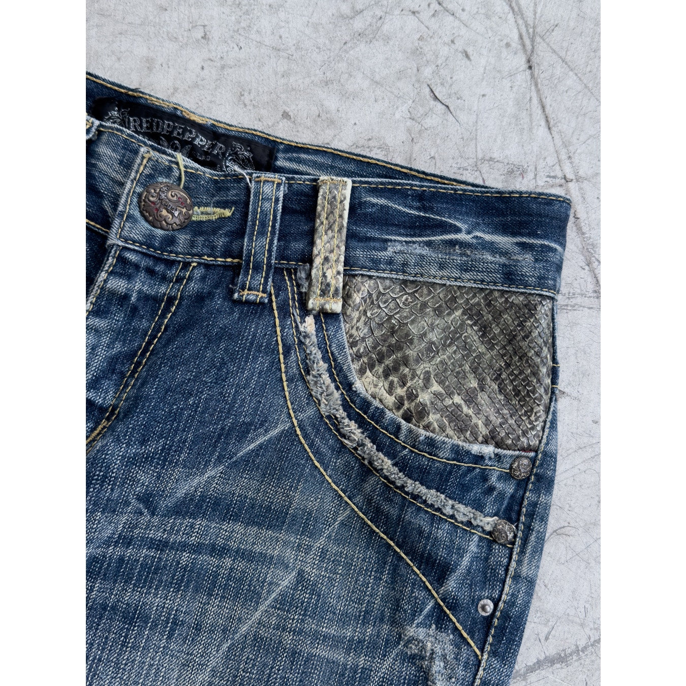 Snakeskin Denim