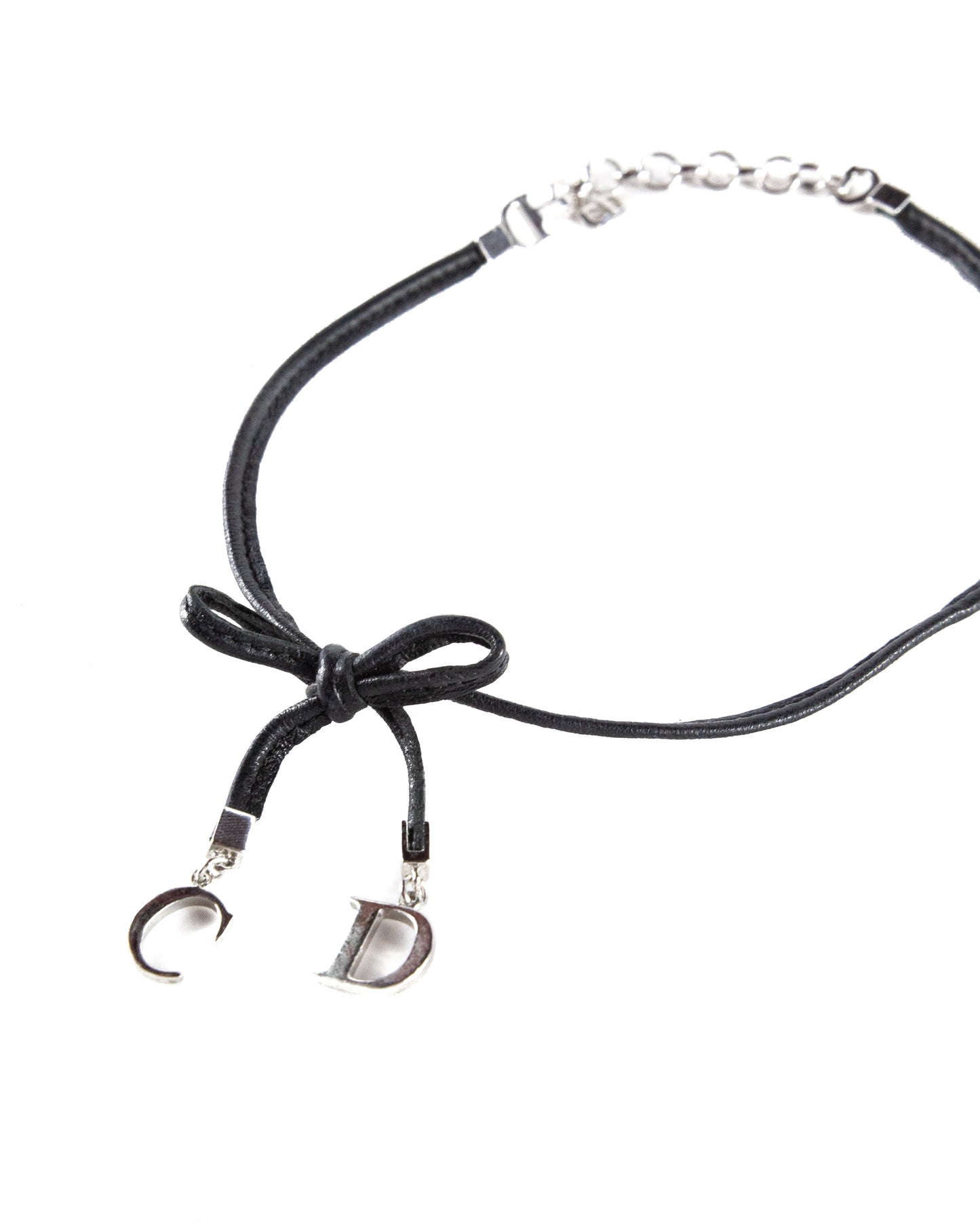 Leather Bow Tie Choker