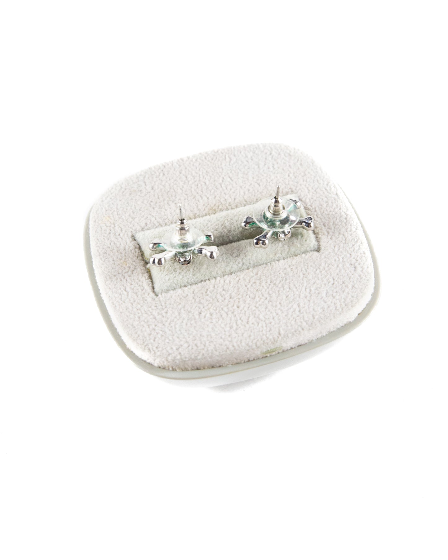 Rhinestone Skull Earrings