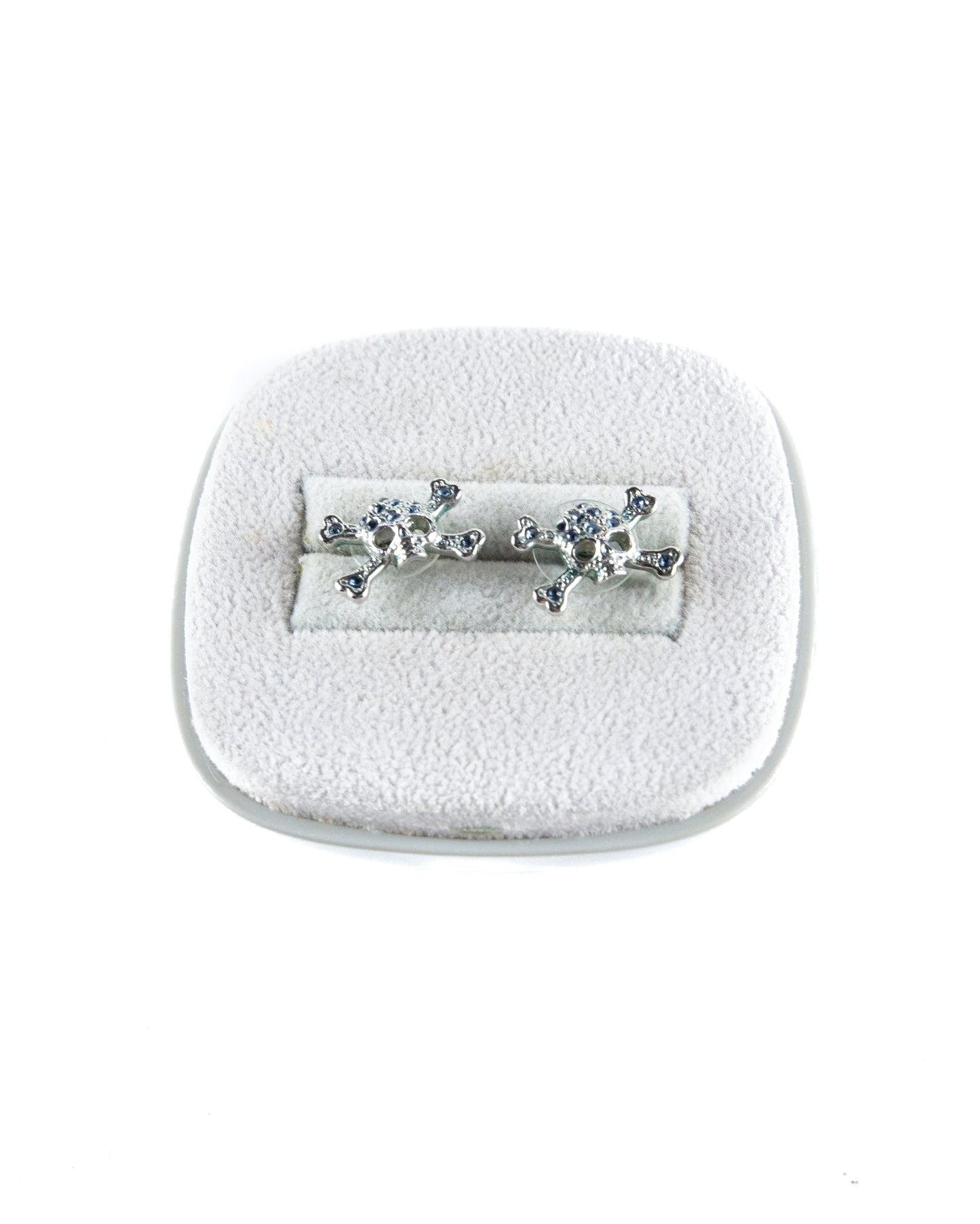 Rhinestone Skull Earrings