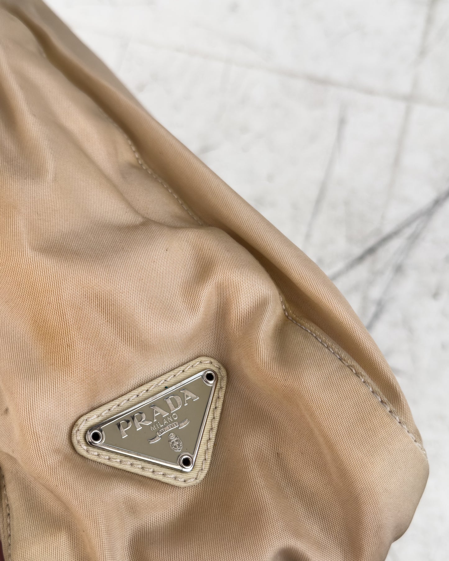 Lucite Handle Tessuto Shoulder Bag