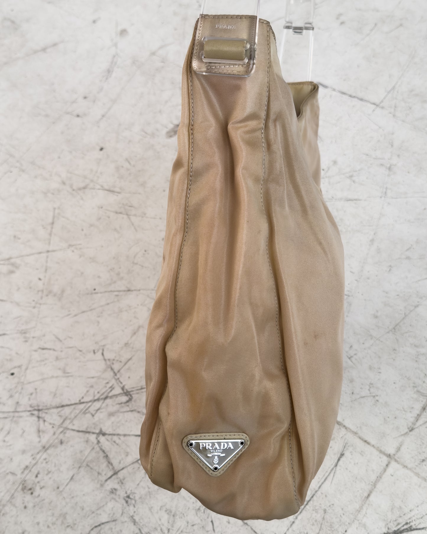 Lucite Handle Tessuto Shoulder Bag