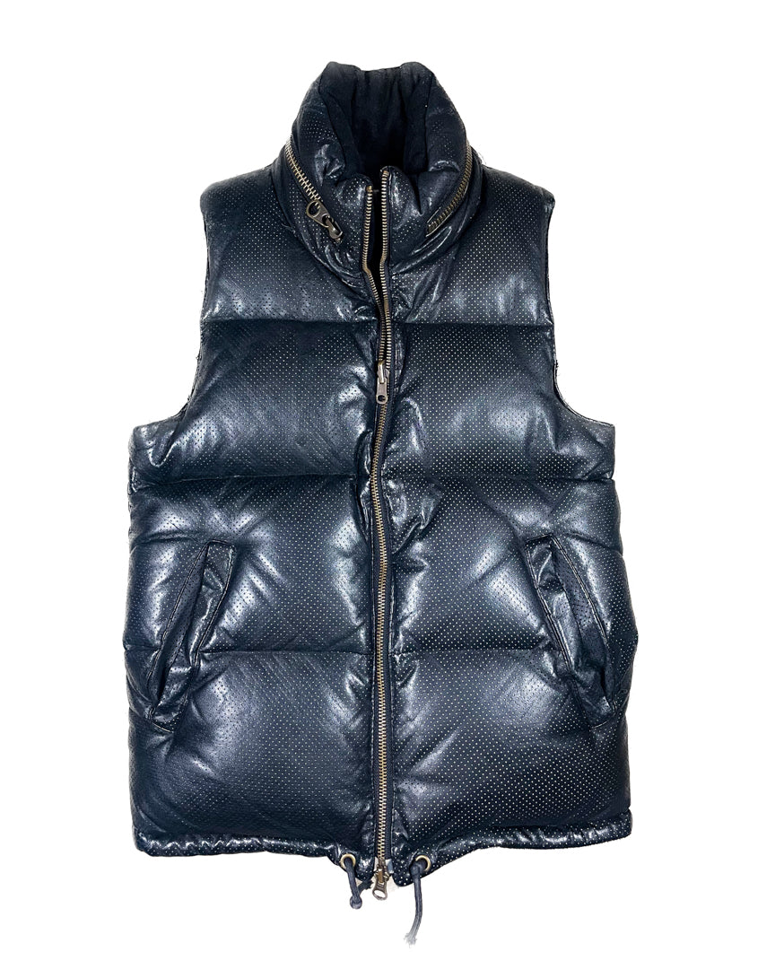 Reversible leather vest