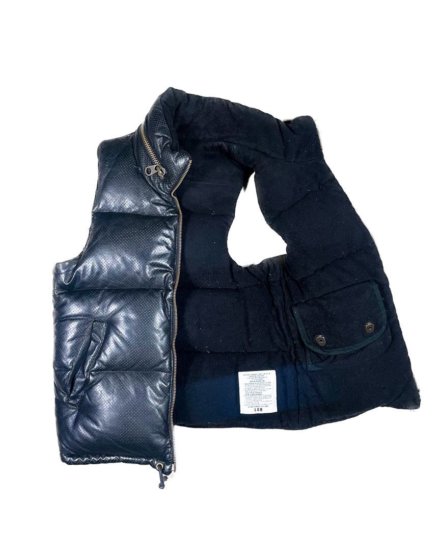 Reversible leather vest