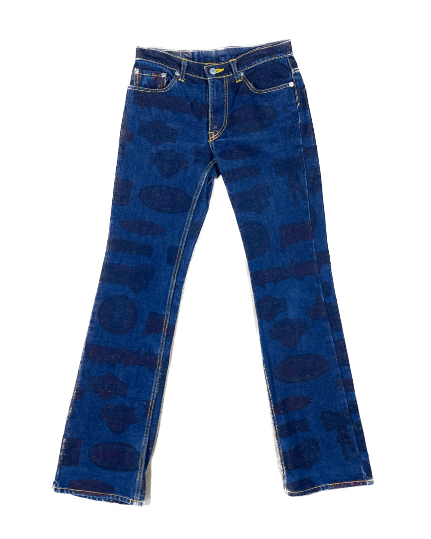 Shadow logo denim