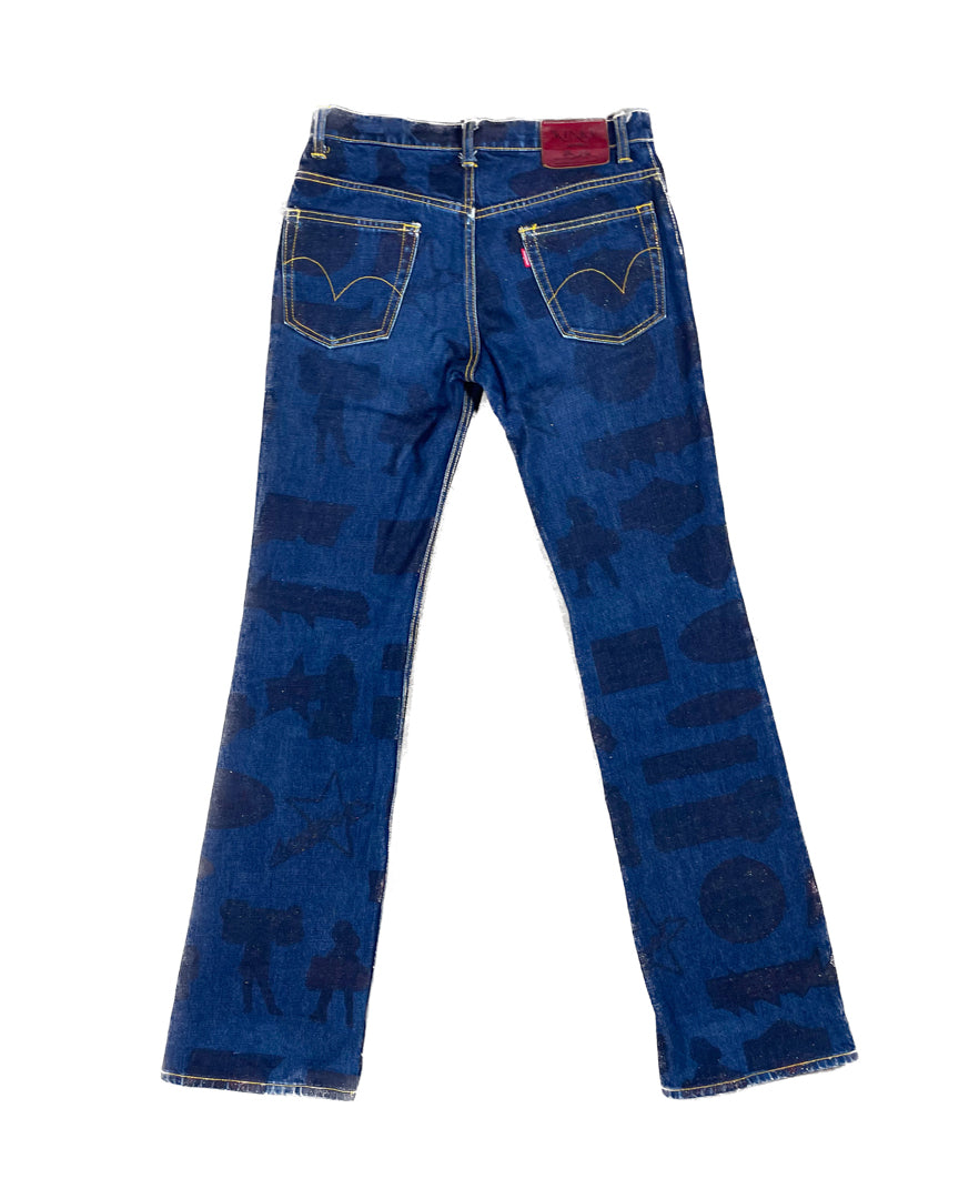 Shadow logo denim