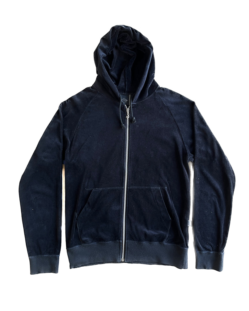 Velour Zip-up Hoodie