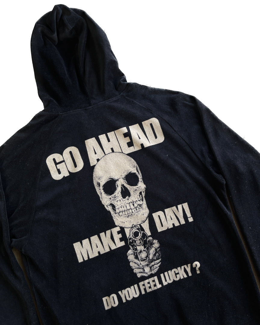 Velour Zip-up Hoodie