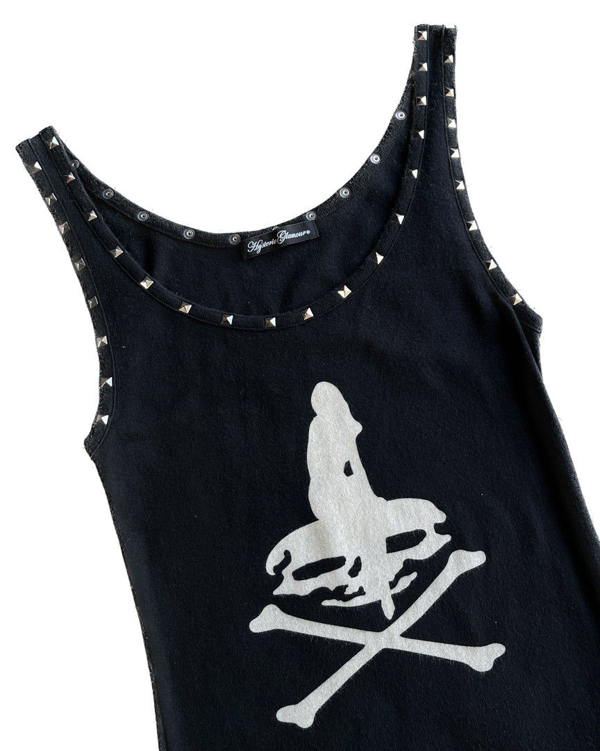 Studded Graphic Tank