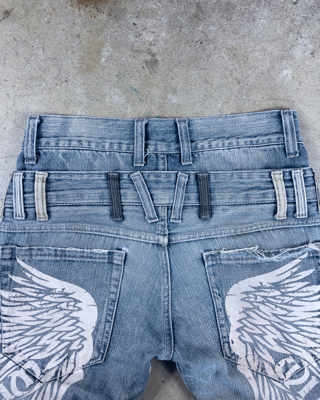 Double Waist Tattoo Denim