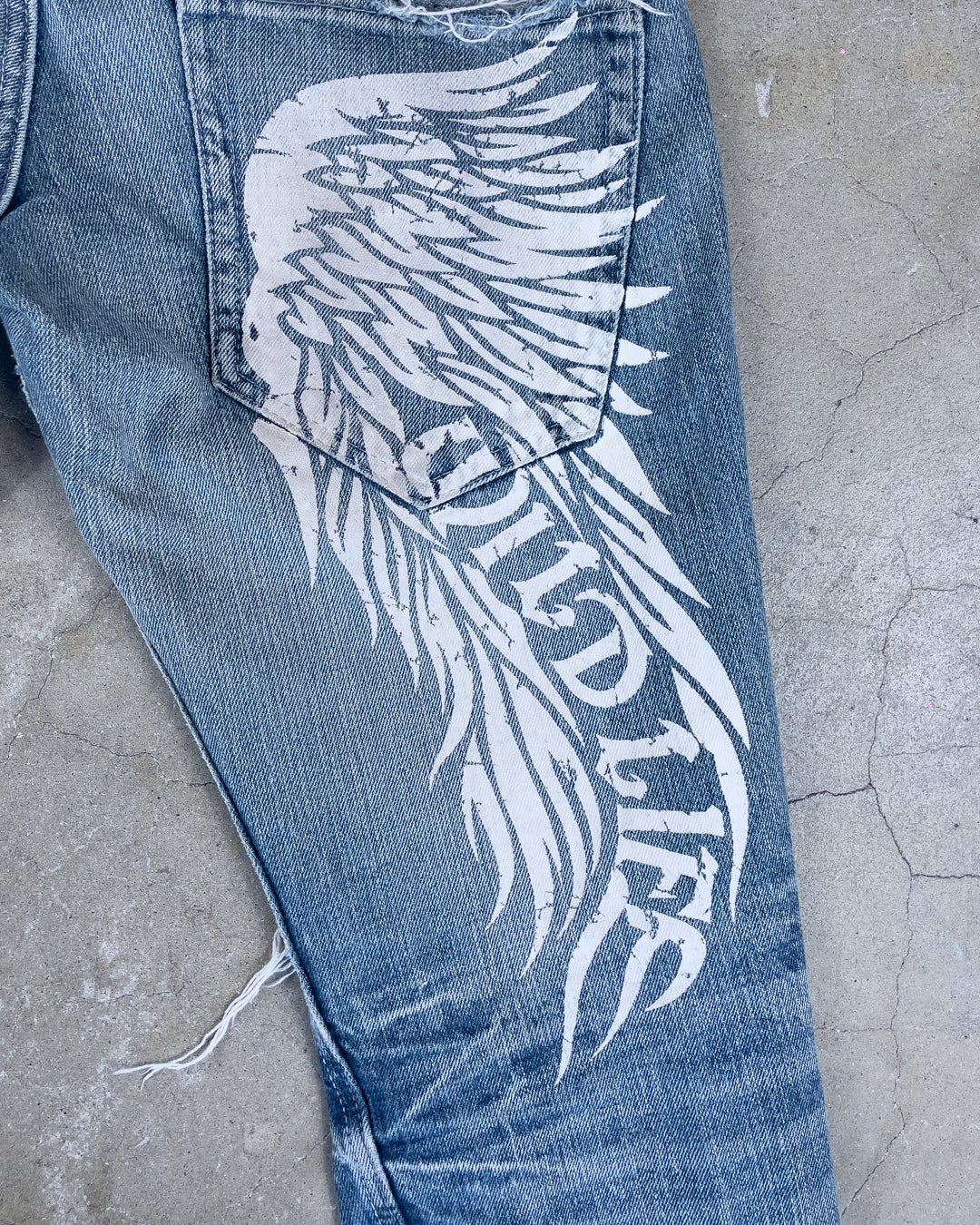 Double Waist Tattoo Denim