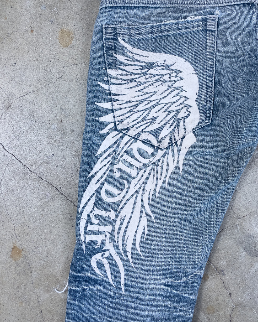 Double Waist Tattoo Denim