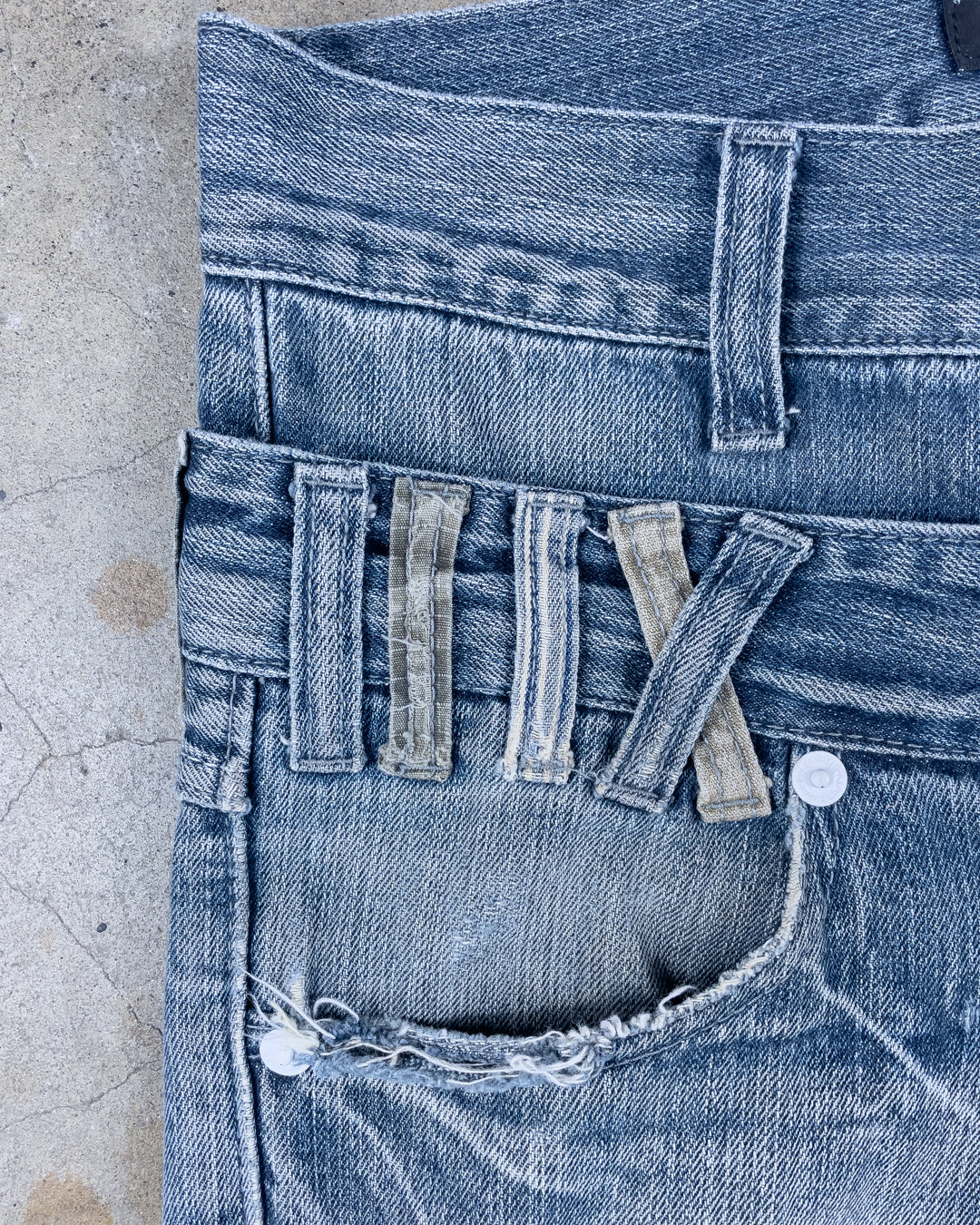 Double Waist Tattoo Denim