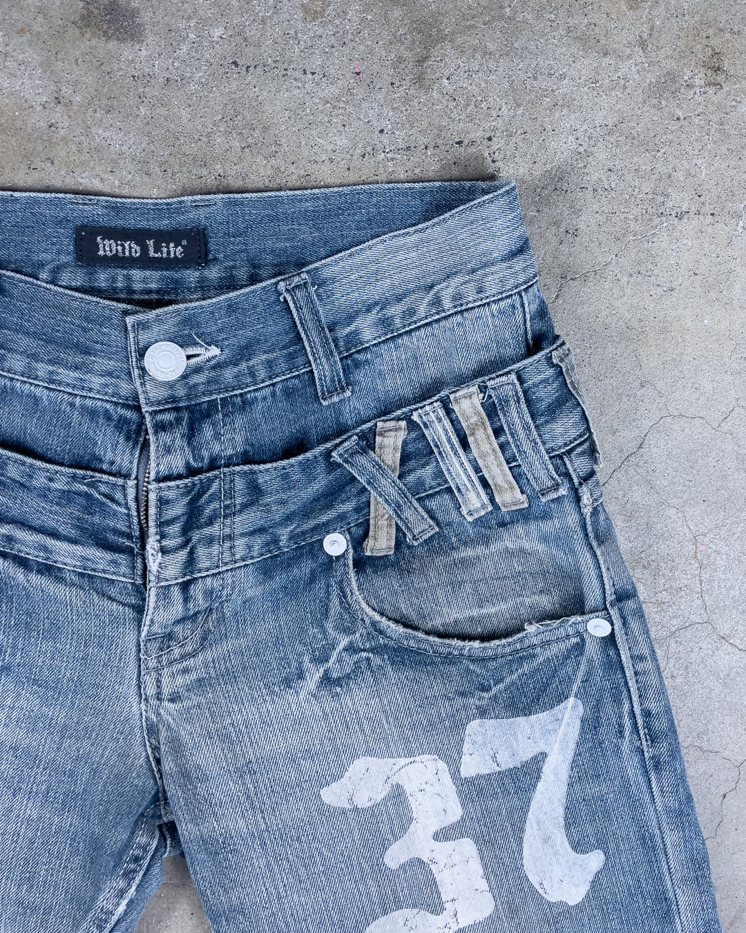 Double Waist Tattoo Denim