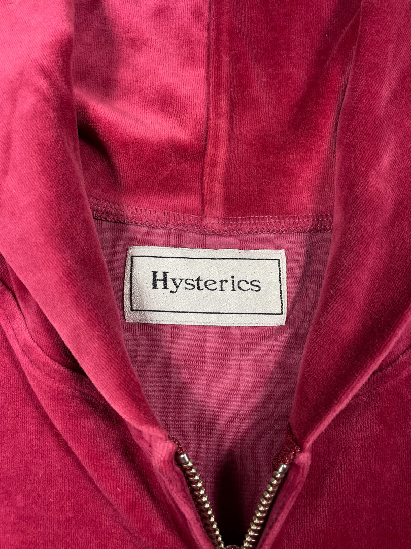 Velour Zip-up Hoodie