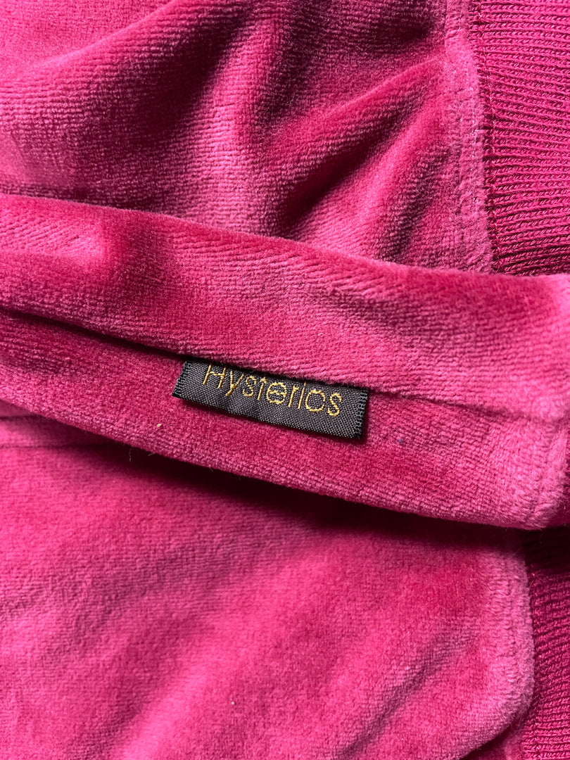 Velour Zip-up Hoodie