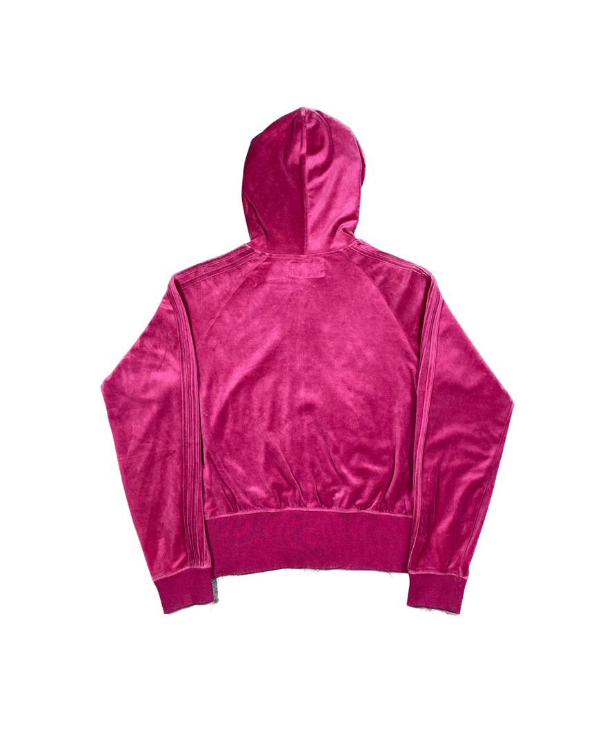 Velour Zip-up Hoodie
