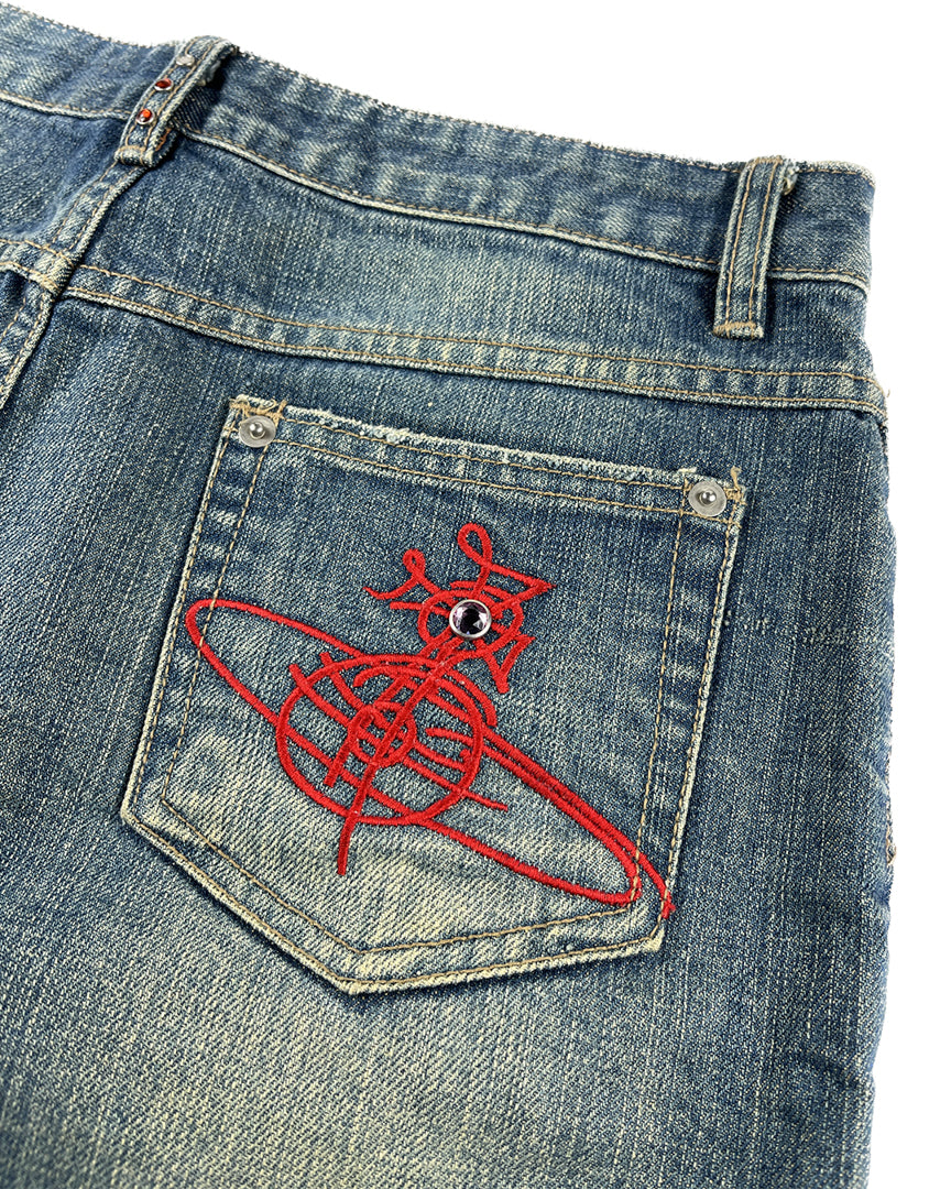 Embroidered Orb Skirt