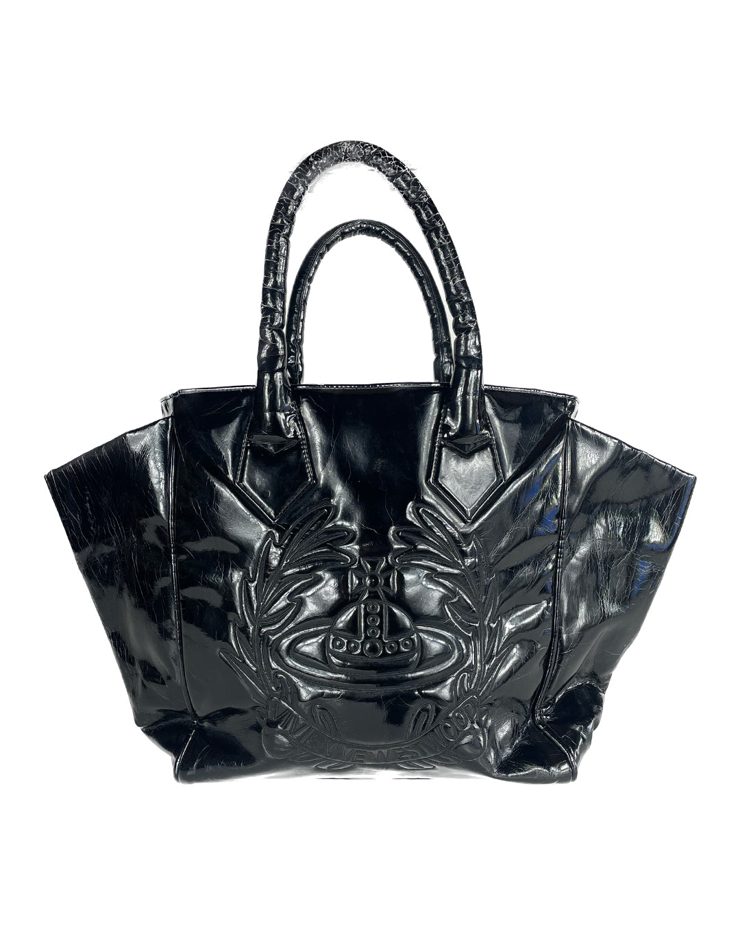 Patent Leather Oversized Handbag