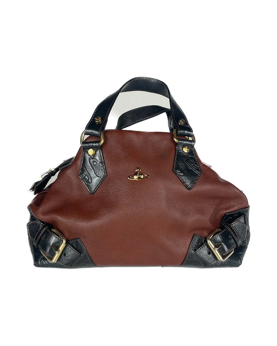 Leather Buckle Handbag