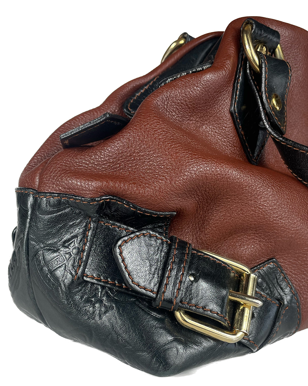 Leather Buckle Handbag