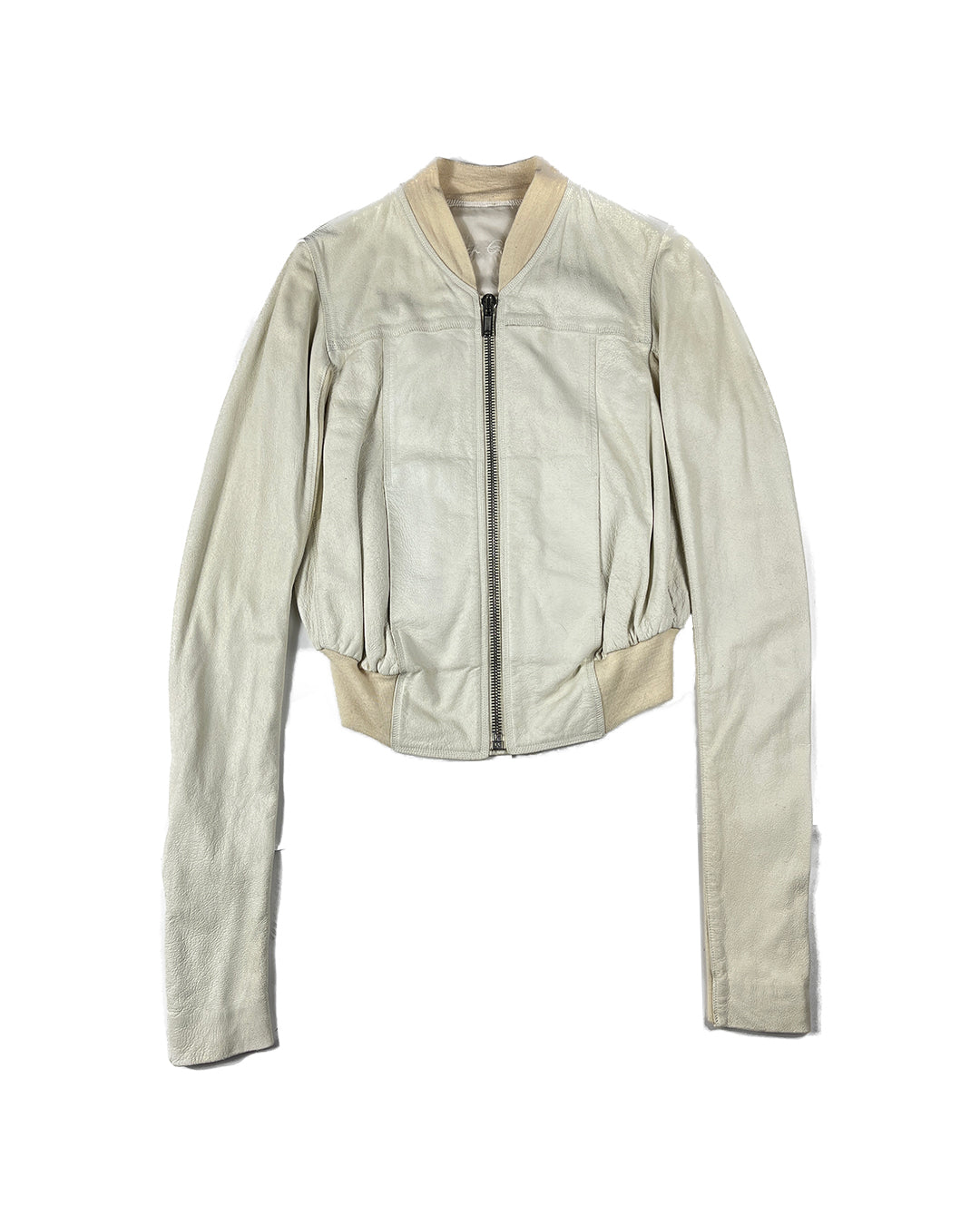 Olmar and Mirta Cropped Leather Jacket