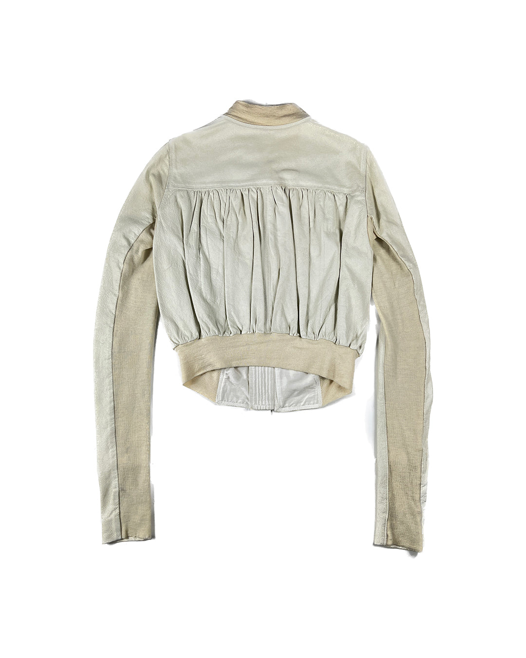 Olmar and Mirta Cropped Leather Jacket