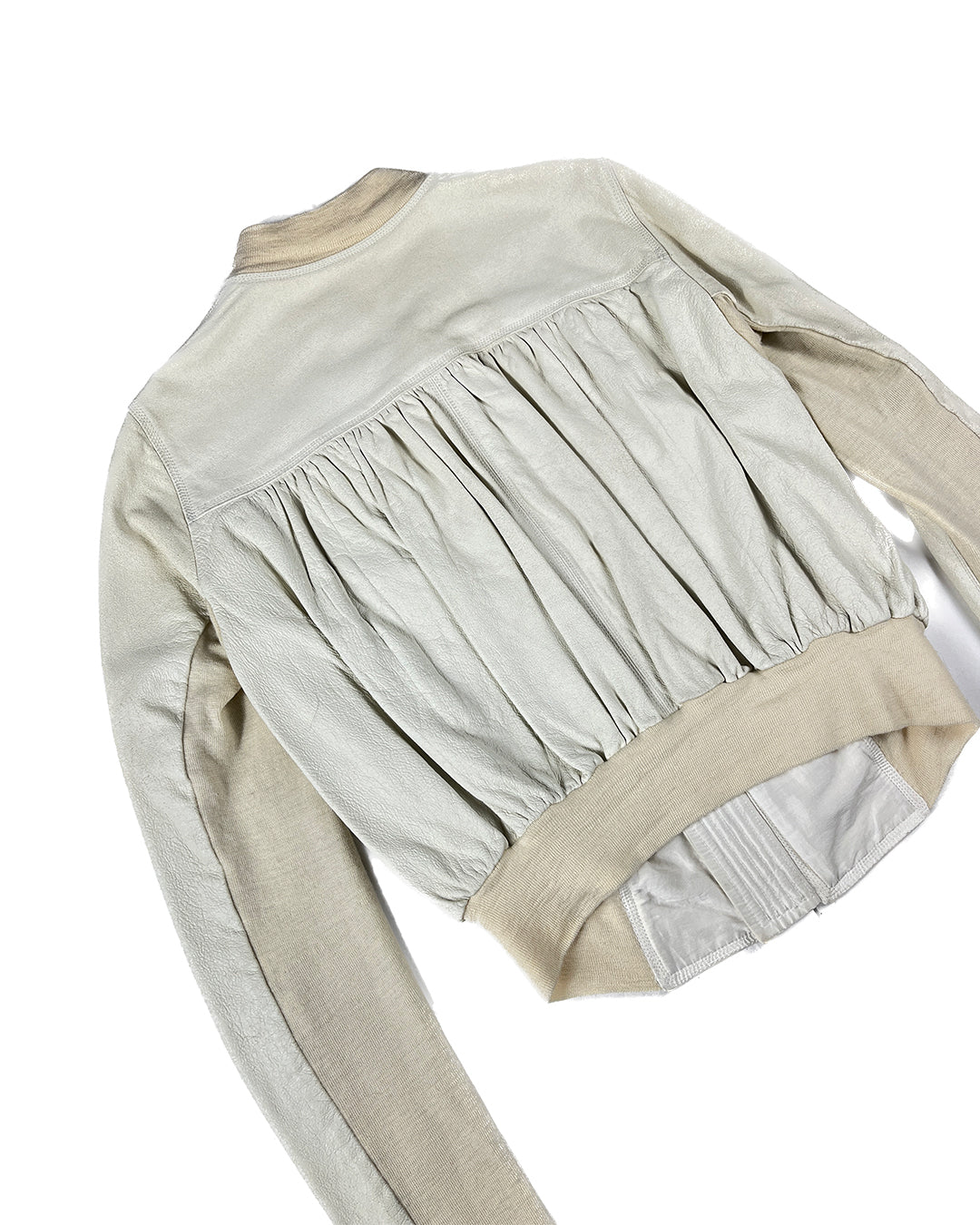 Olmar and Mirta Cropped Leather Jacket