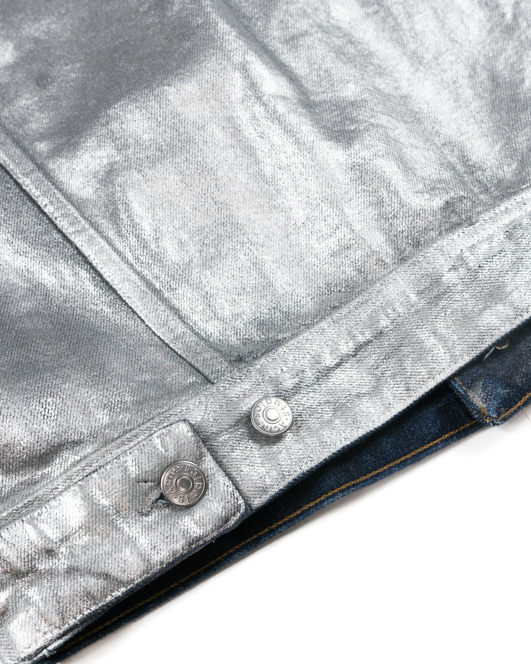 Waxed Silver Denim Jacket