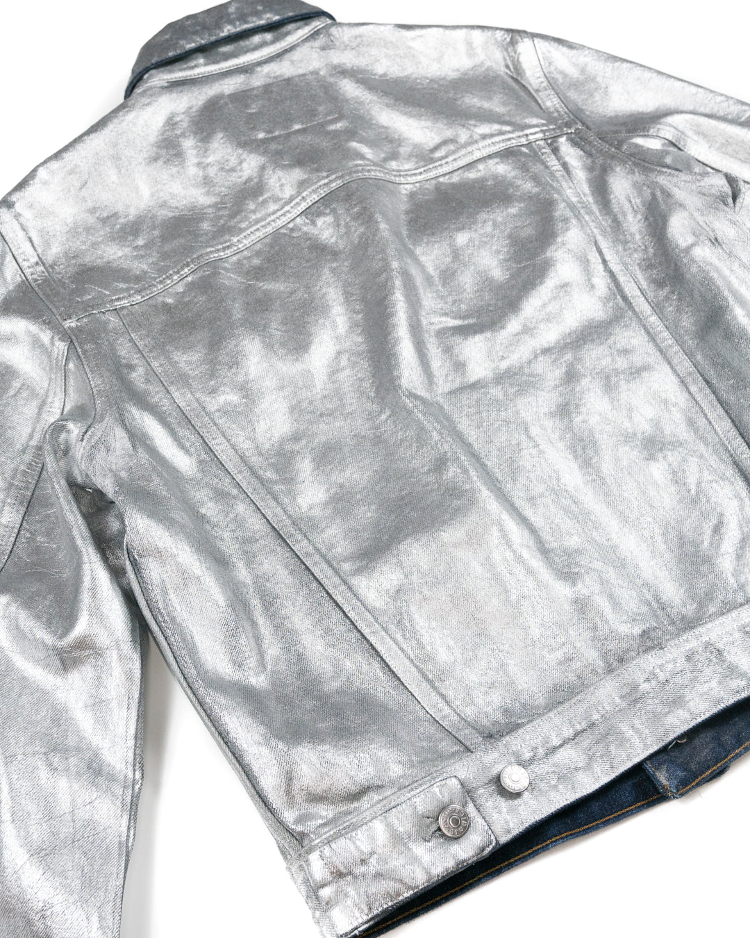 Waxed Silver Denim Jacket