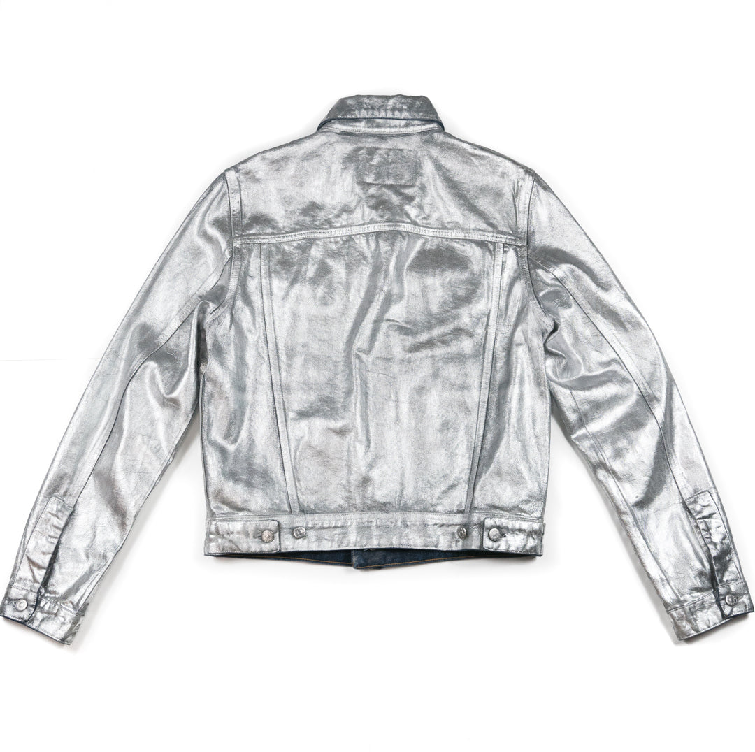 Waxed Silver Denim Jacket