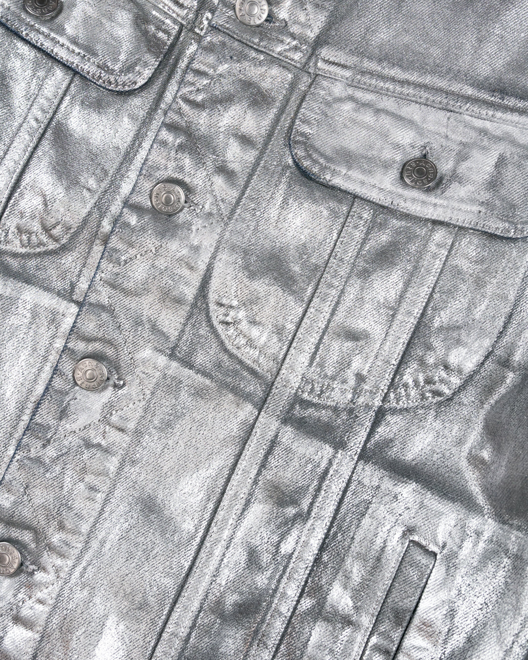 Waxed Silver Denim Jacket
