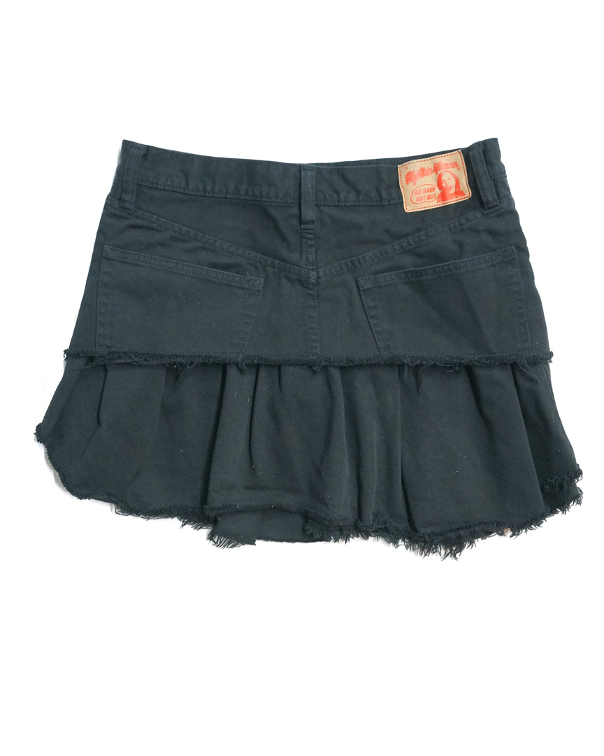 Deconstructed Denim Skirt