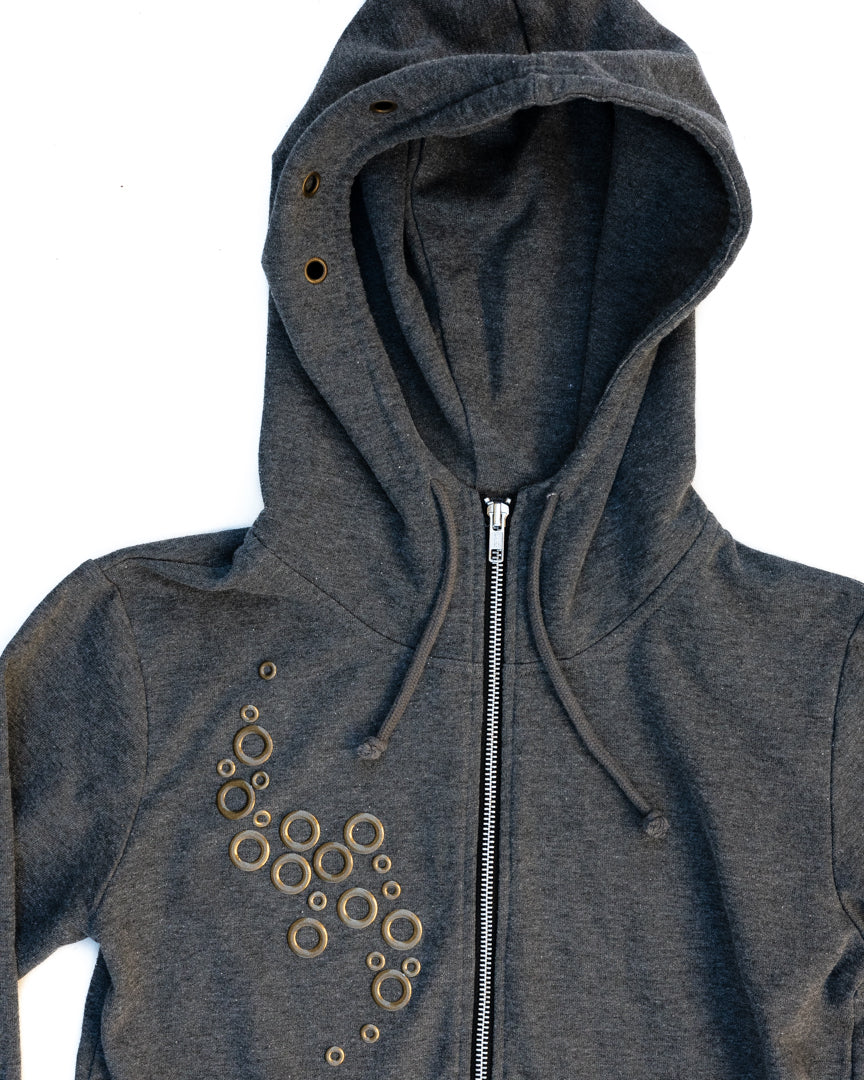 O-ring Zip-up Hoodie