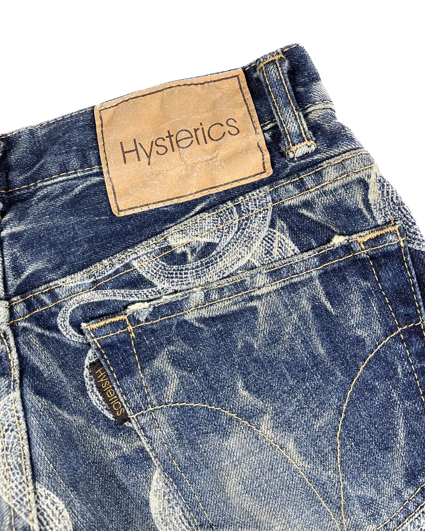 Snake Print Denim